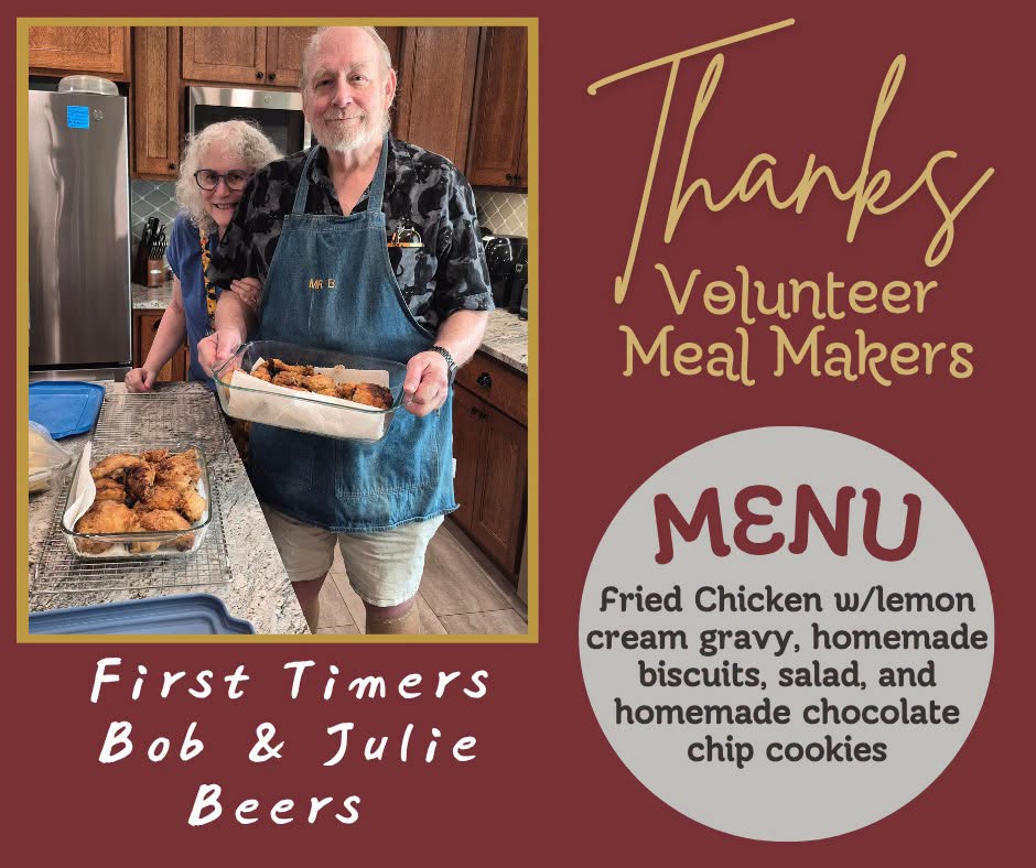 Meal Maker Volunteers Bob & Julie Beers