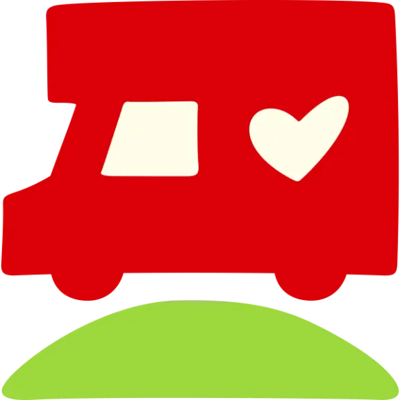 Hand drawn icon of traveling truck